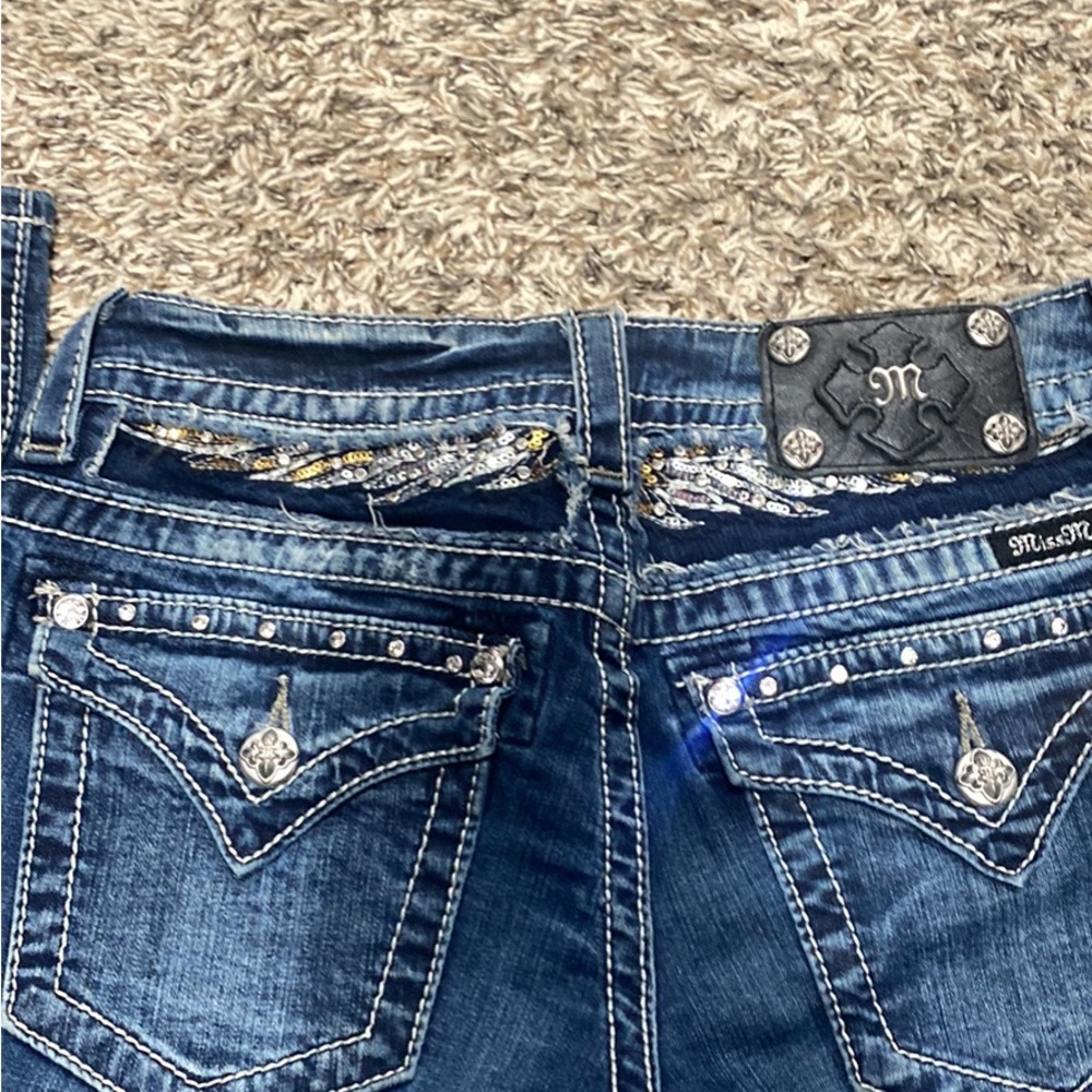 Miss Me Women's Blue Embellished Jeans